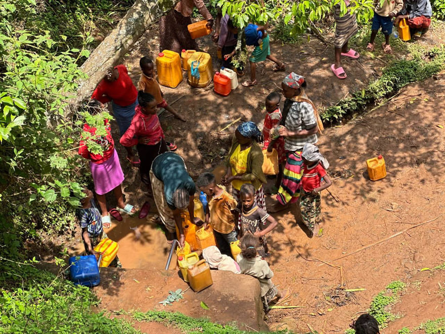 Clean water project in Ethiopia waiting for funding to be fixed. 